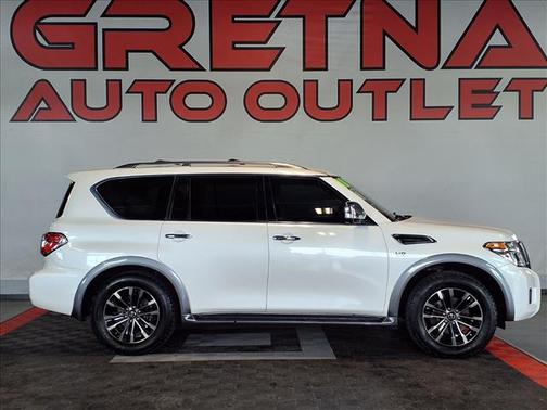 Pearl White 2018 Nissan Armada Platinum