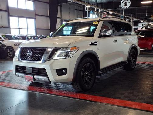 Pearl White 2018 Nissan Armada Platinum