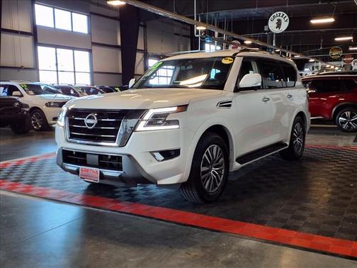 Aspen White Tricoat 2023 Nissan Armada SL 4WD