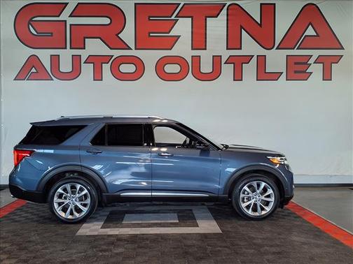 Infinite Blue Metallic Tinted Clearcoat 2021 Ford Explorer Platinum