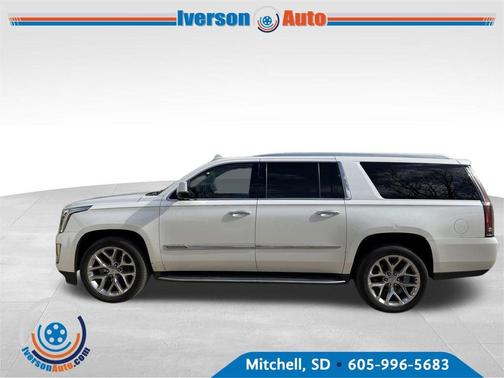 Crystal White Tri-Coat 2016 Cadillac Escalade ESV Luxury