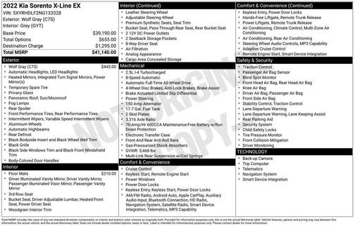 2022 Kia Sorento X-Line EX