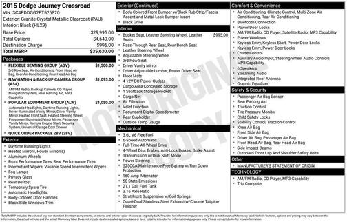 2015 Dodge Journey Crossroad