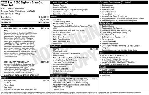 2022 RAM 1500 Big Horn