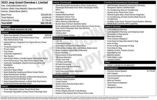 2023 Jeep Grand Cherokee L Limited
