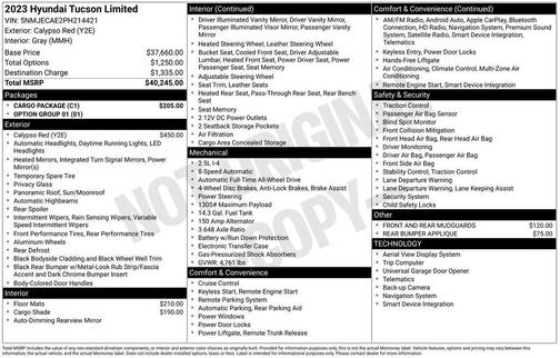 2023 Hyundai TUCSON Limited