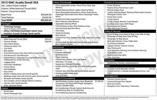 2015 GMC Acadia Denali