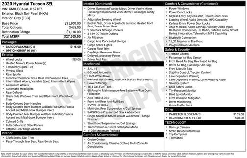 2020 Hyundai TUCSON SEL