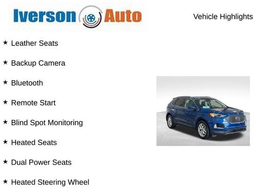 Blue Metallic 2024 Ford Edge SEL