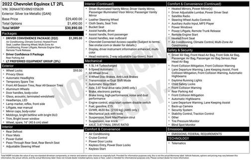2022 Chevrolet Equinox 2LT