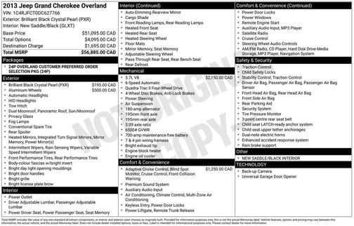 2013 Jeep Grand Cherokee Overland