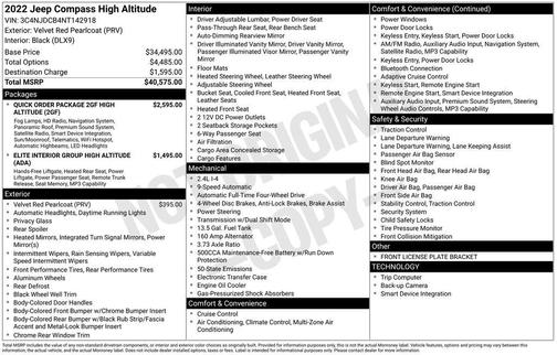 2022 Jeep Compass Altitude