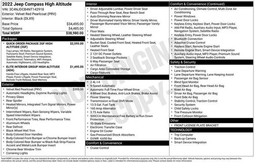 2022 Jeep Compass Altitude