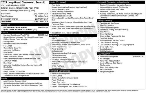 2021 Jeep Grand Cherokee L Summit