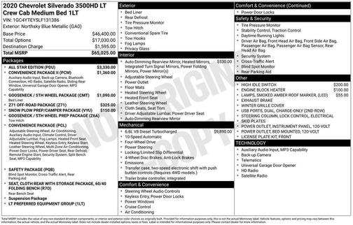 2020 Chevrolet Silverado 3500 LT