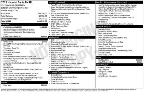 2023 Hyundai SANTA FE SEL