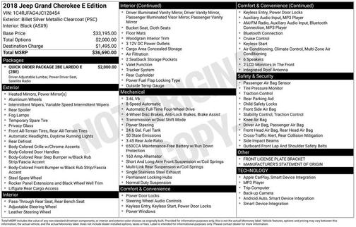 2018 Jeep Grand Cherokee Laredo E