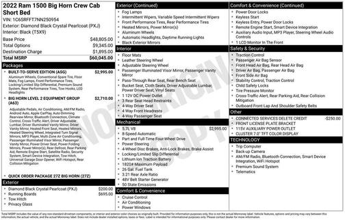 2022 RAM 1500 Big Horn