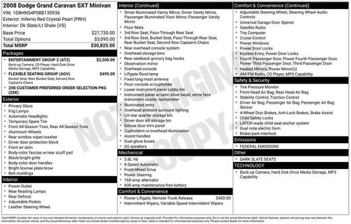 2008 Dodge Grand Caravan SXT