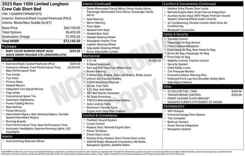 2023 RAM 1500 Longhorn