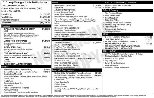 2020 Jeep Wrangler Unlimited Rubicon