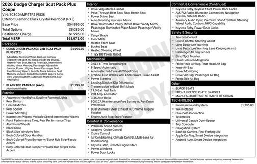 2026 Dodge Charger Scat Pack