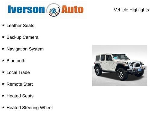 Bright White Clearcoat 2023 Jeep Wrangler Rubicon