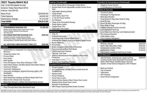 2021 Toyota RAV4 XLE