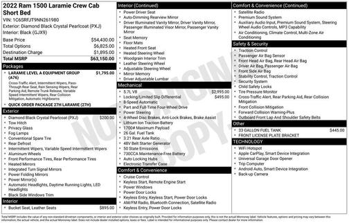 2022 RAM 1500 Laramie