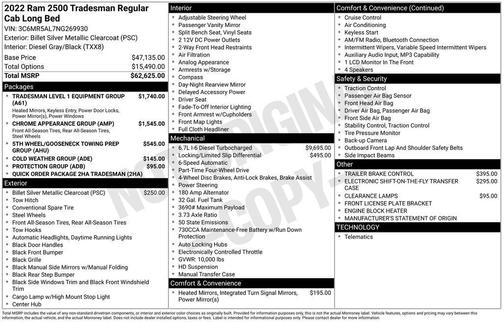 2022 RAM 2500 Tradesman