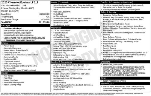 2025 Chevrolet Equinox LT