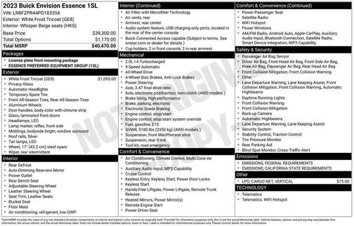 2023 Buick Envision Essence