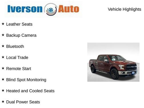Bronze 2017 Ford F-150 Lariat