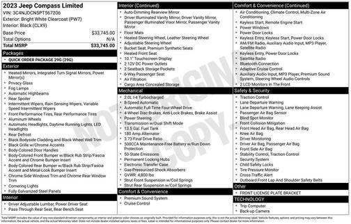 2023 Jeep Compass Limited