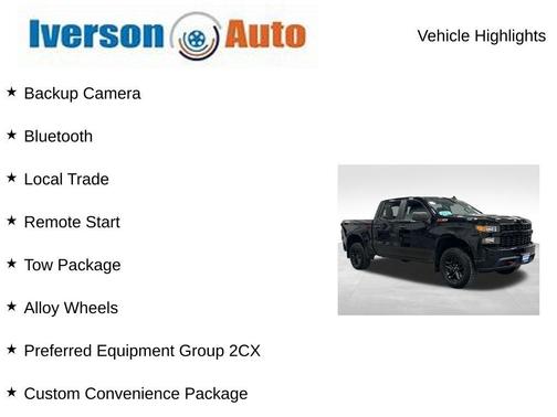 Black 2021 Chevrolet Silverado 1500 Custom Trail Boss