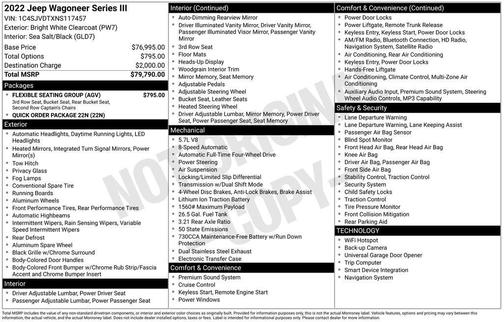 2022 Jeep Wagoneer Series III