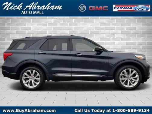 Blue 2023 Ford Explorer Platinum