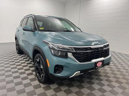 Blue 2025 Kia Seltos EX