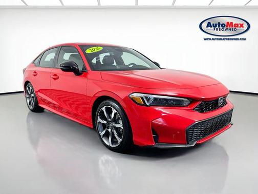 Rallye Red 2025 Honda Civic Hybrid Sport