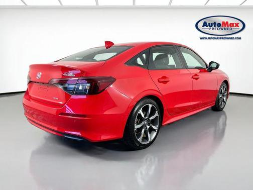 Rallye Red 2025 Honda Civic Hybrid Sport
