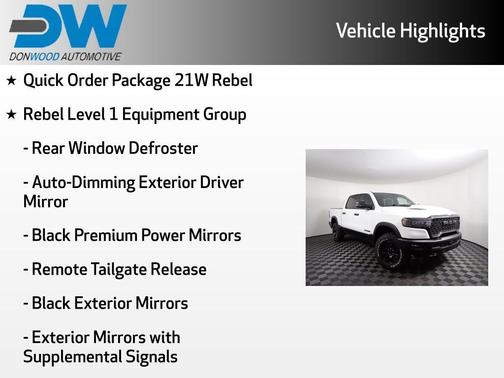 Bright White Clearcoat 2026 RAM 1500 Rebel