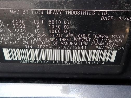 2010 Subaru Legacy 2.5i