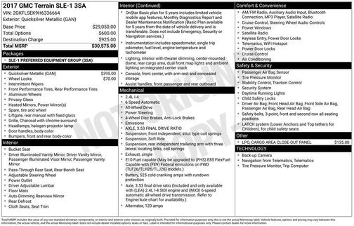 Quicksilver Metallic 2017 GMC Terrain SLE-1