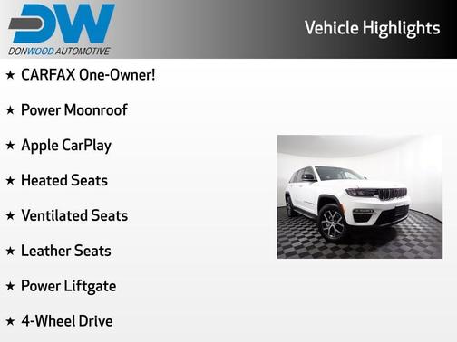 Bright White Clearcoat 2023 Jeep Grand Cherokee Limited