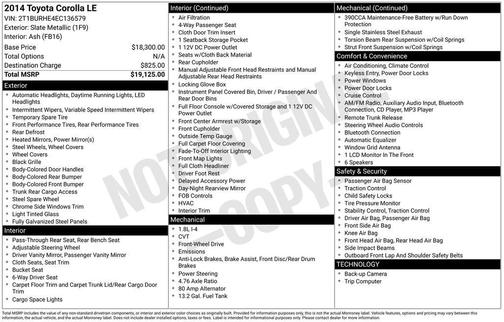 2014 Toyota Corolla L