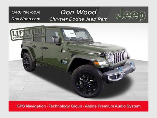 Sarge Green Clearcoat 2024 Jeep Wrangler 4xe Sahara