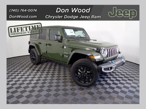 Sarge Green Clearcoat 2024 Jeep Wrangler 4xe Sahara