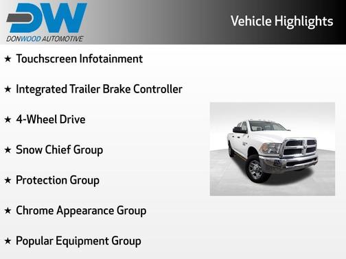 Bright White Clearcoat 2017 RAM 2500 Tradesman