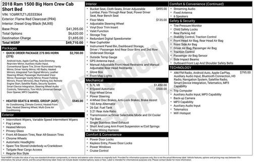 Flame Red Clearcoat 2018 RAM 1500 Big Horn