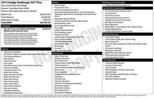 2013 Dodge Challenger SXT